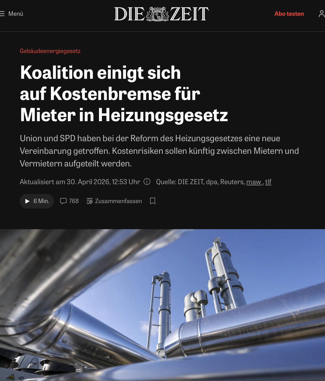 Gebäudeenergiegesetz: Koalition einigt sich auf Kostenbremse für Mieter in Heizungsgesetz
